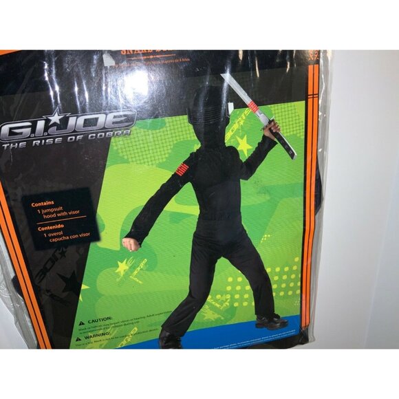 GI Joe Snake Eyes Halloween Costume (black) New in Package--Size Boys 4-6X - Picture 2 of 5